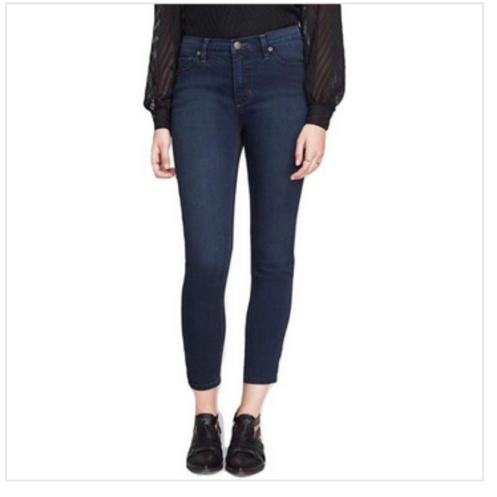 FREE PEOPLE High Rise Crop Jeans